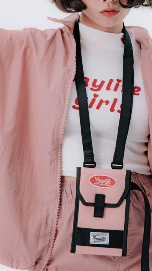 デイライフ(Daylife)  Daylife Mini fold crossbody bag (PINK)