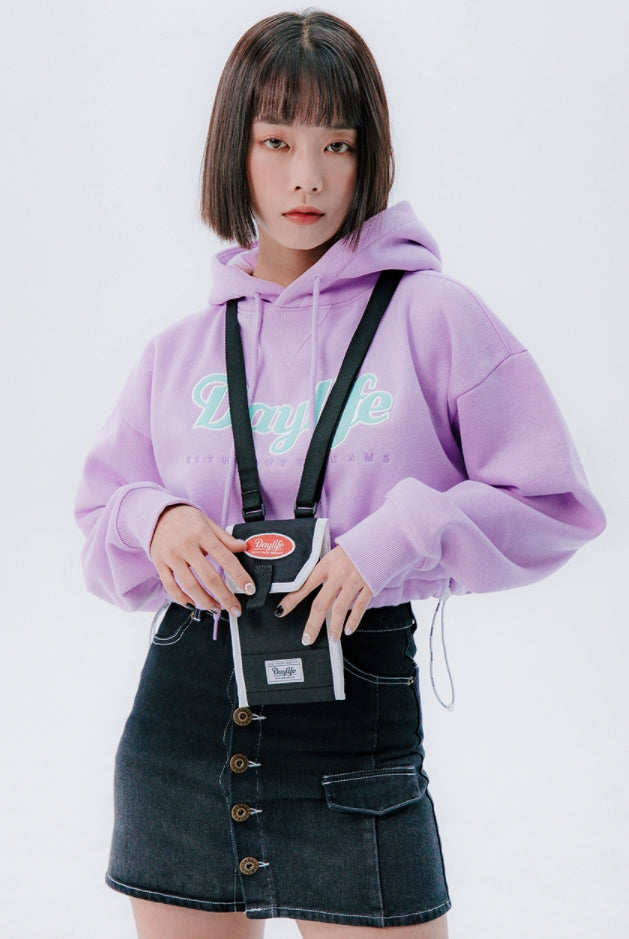 デイライフ(Daylife)  Daylife Mini fold crossbody bag (BLACK/WHITE)