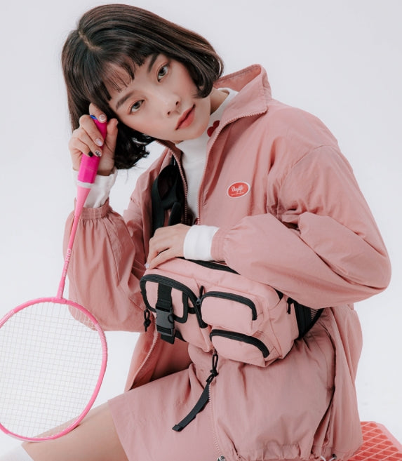 デイライフ(Daylife)  Daylife Multi-block waist bag (PINK)