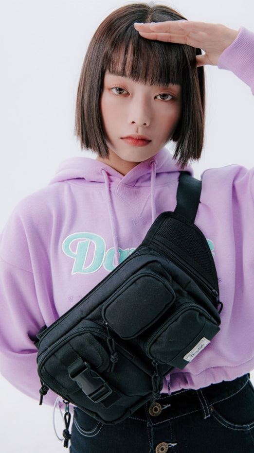 デイライフ(Daylife)  Daylife Multi-block waist bag (BLACK)