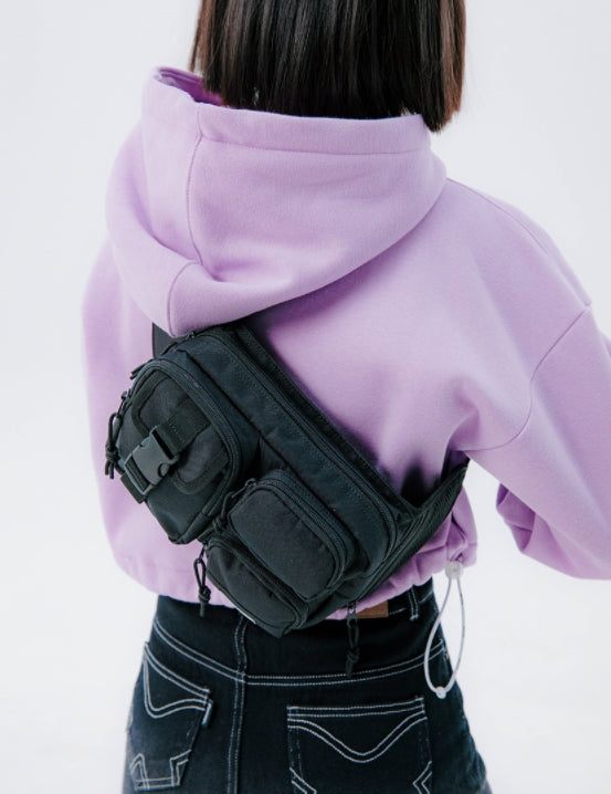 デイライフ(Daylife)  Daylife Multi-block waist bag (BLACK)