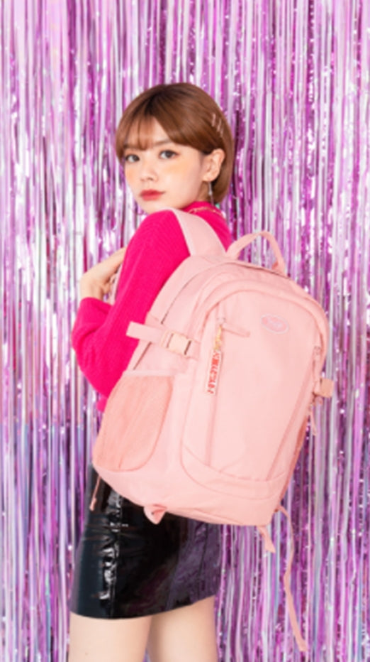 デイライフ(Daylife)  Daylife Double line backpack (PINK)