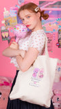 デイライフ(Daylife)  Daylife ♥ Esther Bunny Twin Bunny Eco Bag (WHITE)