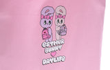 デイライフ(Daylife)  Daylife ♥ Esther Bunny Twin Bunny Eco Bag (PINK)
