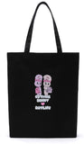 デイライフ(Daylife)  Daylife ♥ Esther Bunny Twin Bunny Eco Bag (BLACK)