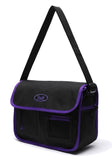 デイライフ(Daylife)  Daylife Mail messenger bag (BLACK/VIOLET)