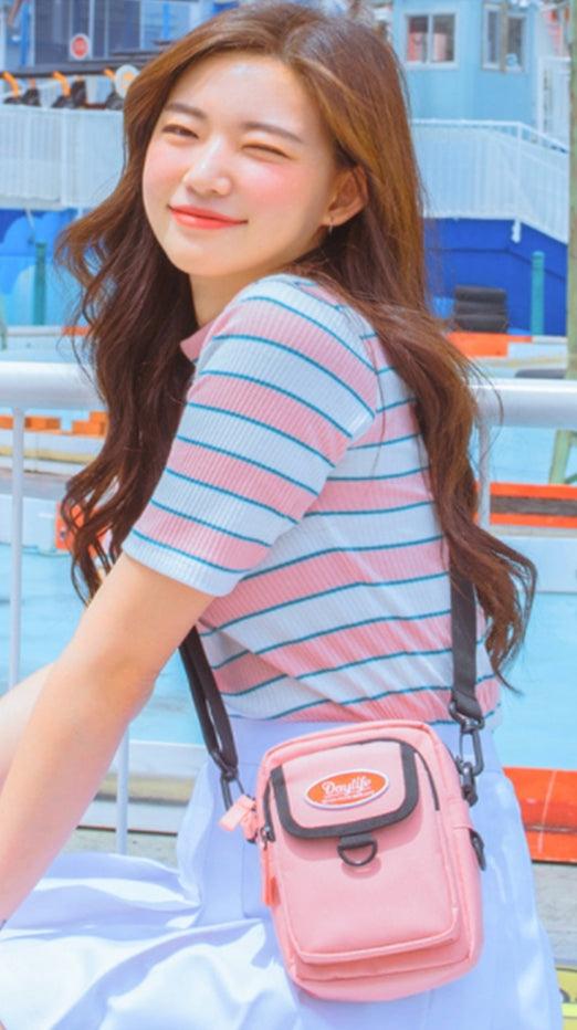 デイライフ(Daylife)  Daylife MINIMALPOCKET CROSS BAG (PINK)