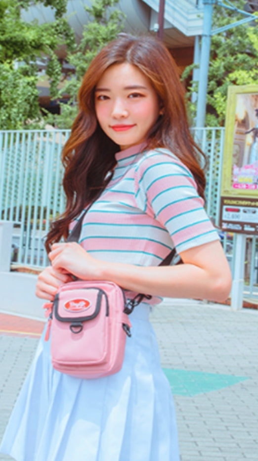 デイライフ(Daylife)  Daylife MINIMALPOCKET CROSS BAG (PINK)
