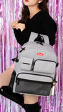 デイライフ(Daylife)  Daylife Multi pocket backpack (GREY)