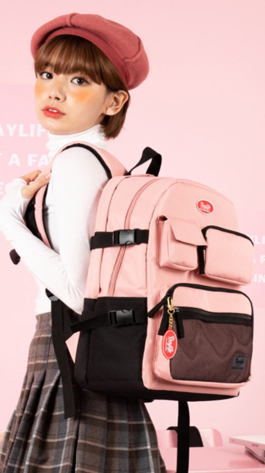 デイライフ(Daylife)  Daylife Multi pocket backpack (PINK)