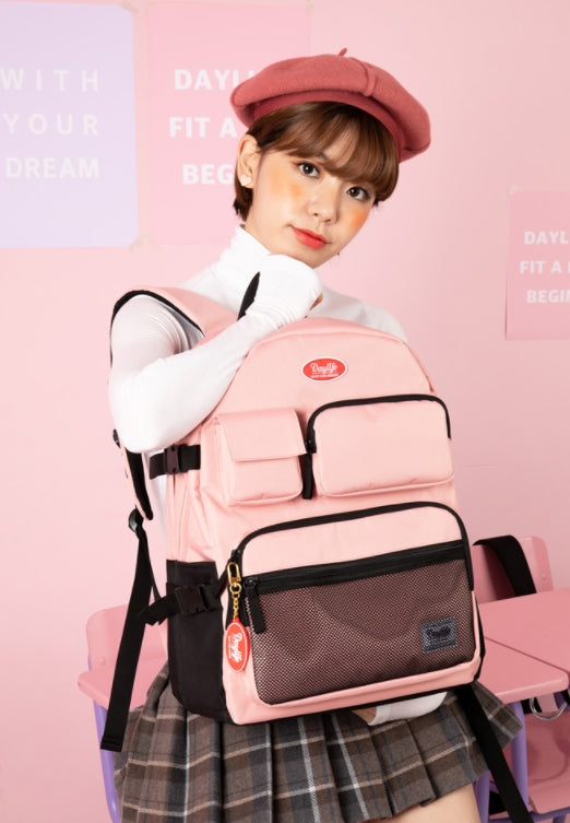 デイライフ(Daylife)  Daylife Multi pocket backpack (PINK)