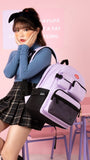 デイライフ(Daylife)  Daylife Multi pocket backpack (PURPLE)