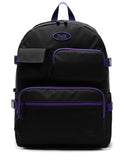 デイライフ(Daylife)  Daylife Multi pocket backpack (BLACK/VIOLET)