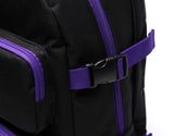 デイライフ(Daylife)  Daylife Multi pocket backpack (BLACK/VIOLET)