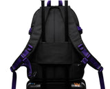 デイライフ(Daylife)  Daylife Multi pocket backpack (BLACK/VIOLET)