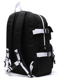 デイライフ(Daylife)  Daylife Multi pocket backpack (BLACK/WHITE)