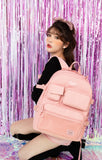 デイライフ(Daylife)  Daylife Multi pocket backpack (All pink)