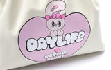 デイライフ(Daylife)  Daylife ♥ Esther Bunny Big Heart Bokjori Eco Bag (WHITE)