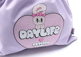 デイライフ(Daylife)  Daylife ♥ Esther Bunny Big Heart Bokjori Eco Bag (PURPLE)