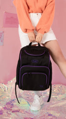 デイライフ(Daylife) Daylife Study backpack (BLACK/VIOLET 