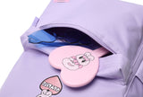 デイライフ(Daylife)  Daylife ♥ Esther Bunny Big Heart Day Backpack (Purple)