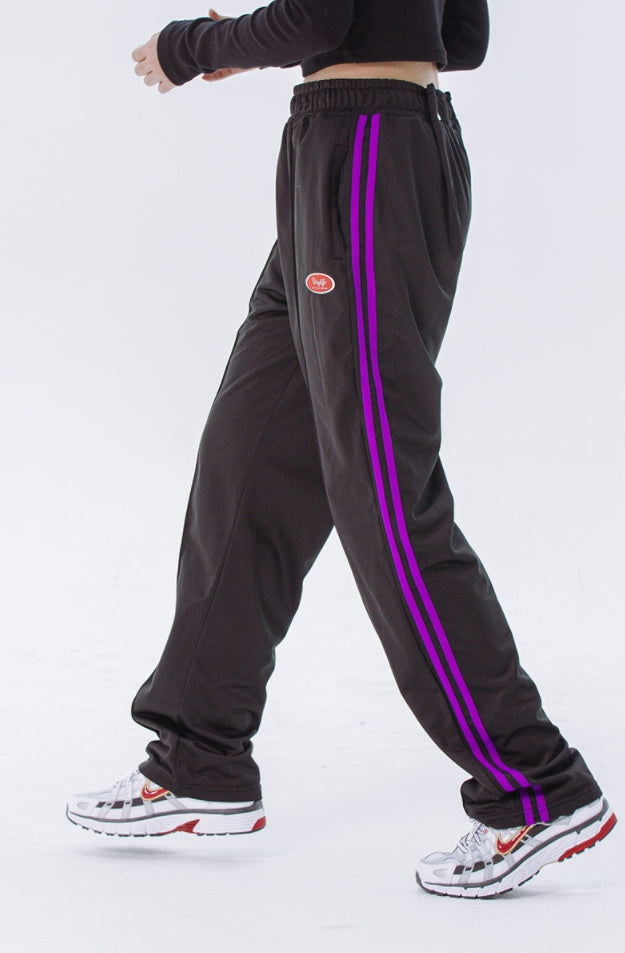 デイライフ(Daylife)  Daylife Line track pants (BLACK)