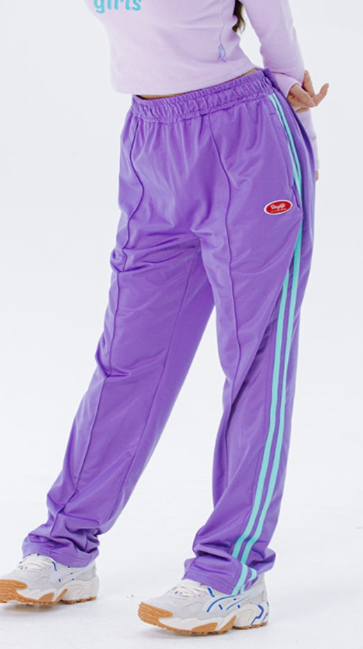 デイライフ(Daylife)  Daylife Line track pants (PURPLE)