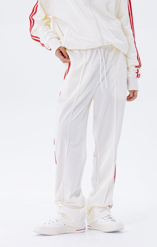デイライフ(Daylife)  Daylife Line track pants (WHITE)