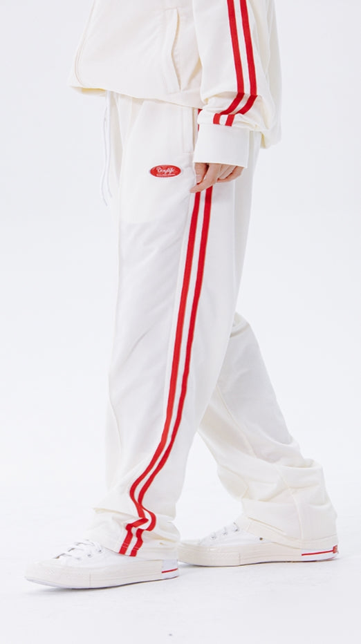 デイライフ(Daylife)  Daylife Line track pants (WHITE)