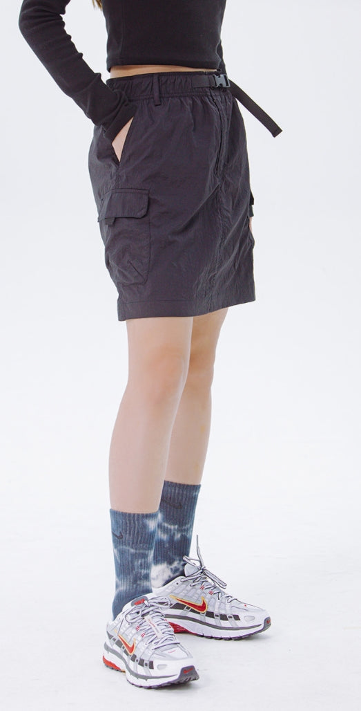 デイライフ(Daylife)  Daylife Reflective belted skirt (BLACK)