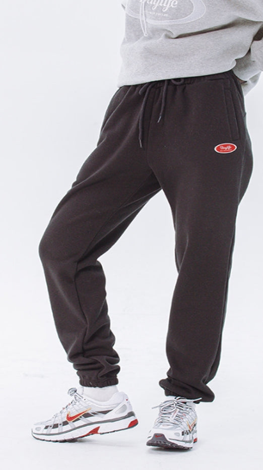 デイライフ(Daylife)  Daylife Logo sweat pants (BLACK)