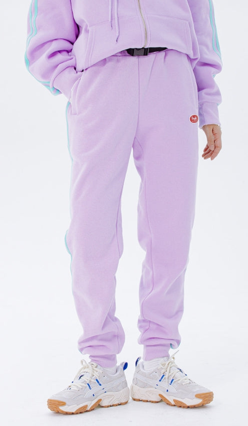 デイライフ(Daylife)  Daylife Line sweatpants (PURPLE)