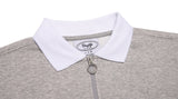 デイライフ(Daylife)  Daylife Collar cropped sweatshirt (GREY)