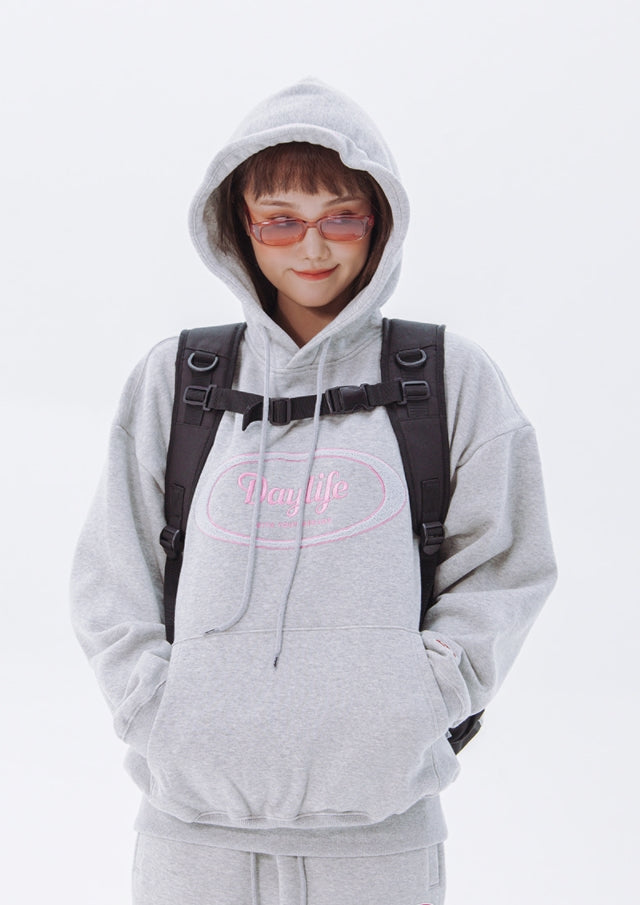 デイライフ(Daylife)  Daylife Logo hoodie (GREY)
