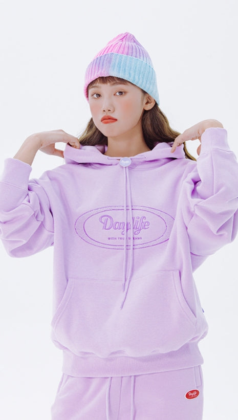 デイライフ(Daylife)  Daylife Logo hoodie (PURPLE)