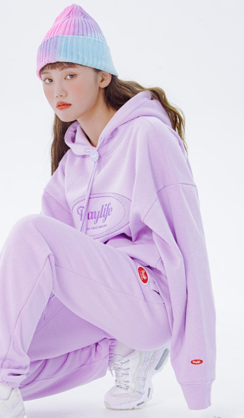 デイライフ(Daylife)  Daylife Logo hoodie (PURPLE)