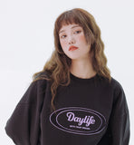 デイライフ(Daylife)  Daylife Logo sweatshirt (BLACK)