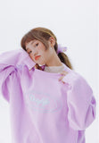 デイライフ(Daylife)  Daylife Logo sweatshirt (PURPLE)