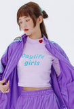 デイライフ(Daylife)  Daylife Half neck T-shirt (PURPLE)