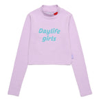 デイライフ(Daylife)  Daylife Half neck T-shirt (PURPLE)