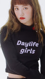 デイライフ(Daylife)  Daylife Half neck T-shirt (BLACK)