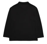 デイライフ(Daylife)  Daylife Collar long sleeve T-shirt (BLACK)