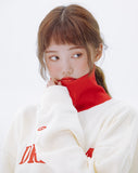 デイライフ(Daylife)  Daylife High neck sweatshirt (IVORY)