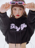 デイライフ(Daylife)  Daylife Cropped hoodie (BLACK)