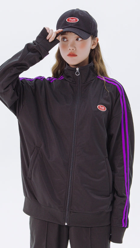 デイライフ(Daylife)  Daylife Line track jacket (BLACK)