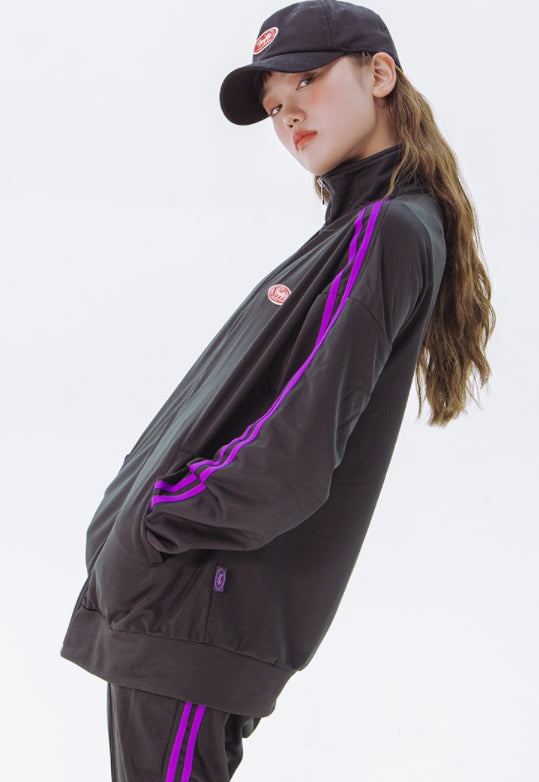 デイライフ(Daylife)  Daylife Line track jacket (BLACK)