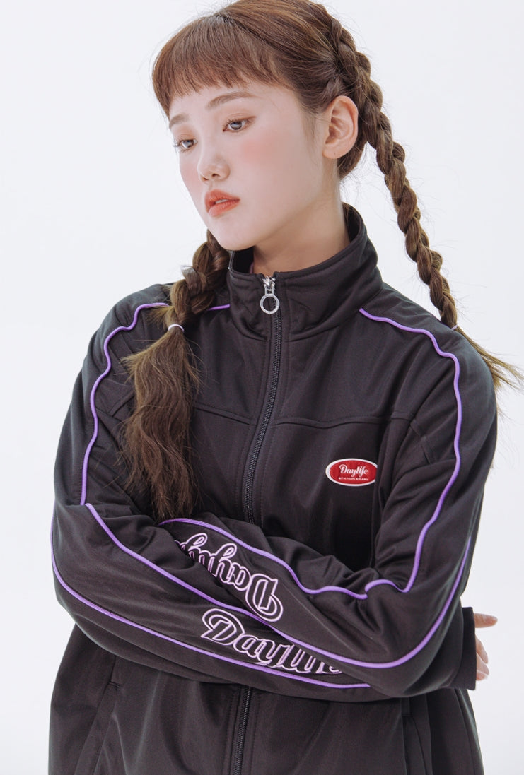 デイライフ(Daylife)  Daylife Logo track jacket (BLACK)