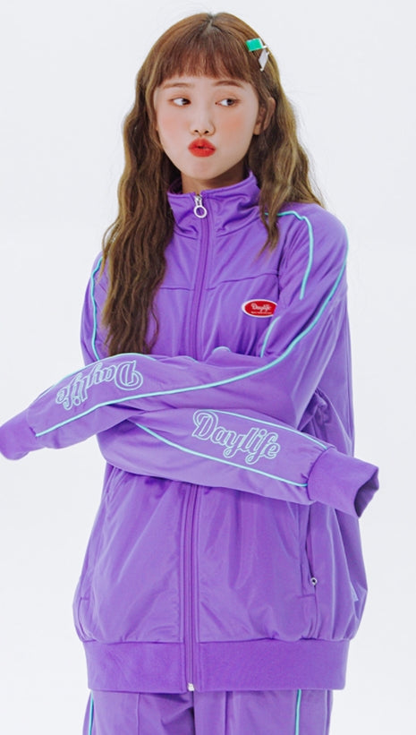 デイライフ(Daylife)  Daylife Logo track jacket (PURPLE)