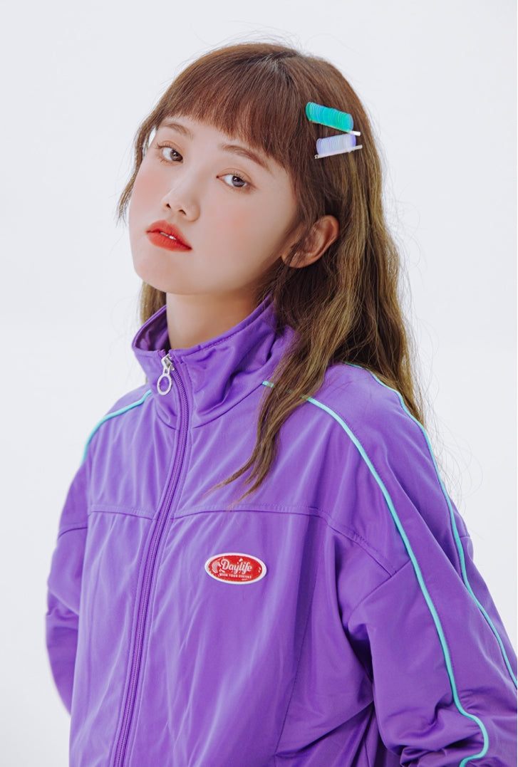 デイライフ(Daylife)  Daylife Logo track jacket (PURPLE)