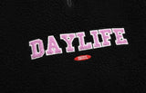 デイライフ(Daylife)  Daylife Fleece anorak jacket (BLACK)